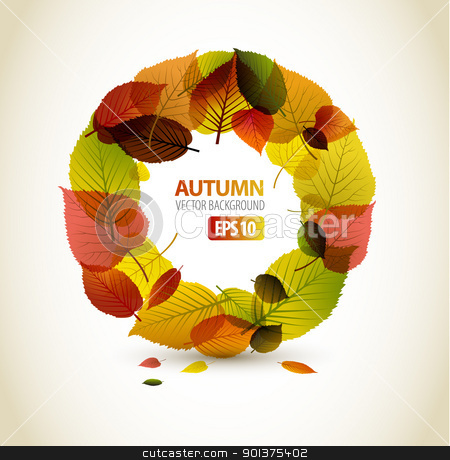 To use this stock image in your creative project, please select the size you need over to the right and click the "Add to Cart" button.
Your downloaded image will come with the Cutcaster watermark removed so don’t worry about the watermark you see on this page. Autumn abstract floral background stock vector clipart, Autumn abstract floral background - circle from colorful leafs with place for your text by orson