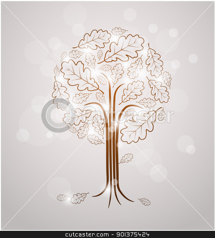 To use this stock image in your creative project, please select the size you need over to the right and click the "Add to Cart" button.
Your downloaded image will come with the Cutcaster watermark removed so don’t worry about the watermark you see on this page. Vintage abstract tree drawing stock vector clipart, Vintage abstract tree drawing made from oak leafs and white lights by orson
