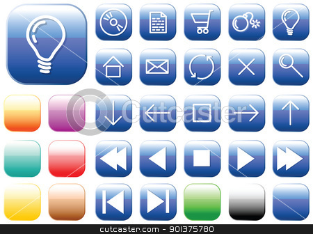 To use this stock image in your creative project, please select the size you need over to the right and click the "Add to Cart" button.
Your downloaded image will come with the Cutcaster watermark removed so don’t worry about the watermark you see on this page. Vector glass buttons - squares stock vector clipart, Vector glass buttons - squares - for your webpage or application by orson