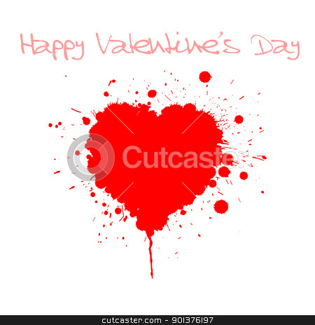 To use this stock image in your creative project, please select the size you need over to the right and click the "Add to Cart" button.
Your downloaded image will come with the Cutcaster watermark removed so don’t worry about the watermark you see on this page. Grunge Valentines day card stock vector clipart, Grunge Valentines day card - heart from spatters by orson