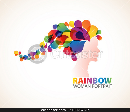 To use this stock image in your creative project, please select the size you need over to the right and click the "Add to Cart" button.
Your downloaded image will come with the Cutcaster watermark removed so don’t worry about the watermark you see on this page. Floral girl silhouette - colored stock vector clipart, Abstract Floral girl silhouette - colored version by orson
