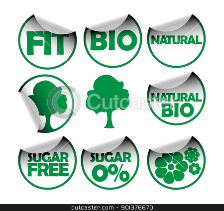 To use this stock image in your creative project, please select the size you need over to the right and click the "Add to Cart" button.
Your downloaded image will come with the Cutcaster watermark removed so don’t worry about the watermark you see on this page. Set of labels for healthy food stock vector clipart, Set of labels for organic, fresh, healthy, bio food by orson