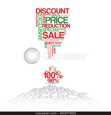 Sale discount poster Sale discount poster stock vector clipart, Sale discount poster - made from words by orson