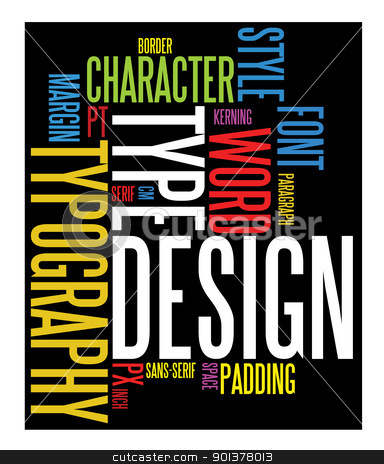 To use this stock image in your creative project, please select the size you need over to the right and click the "Add to Cart" button.
Your downloaded image will come with the Cutcaster watermark removed so don’t worry about the watermark you see on this page. typography background stock vector clipart, Colorful design and typography background on black by orson
