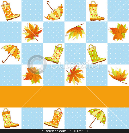 Colorful autumn rain seamless pattern Colorful autumn rain seamless pattern stock photo, Colorful autumn rain seamless pattern background by meikis