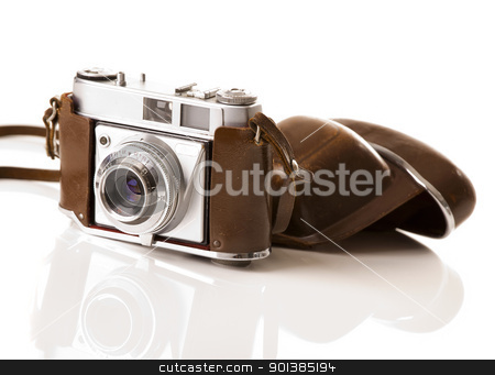 Old fashioned photography camera Old fashioned photography camera stock photo, Old fashioned photography camera isolated over a white background by ikostudio