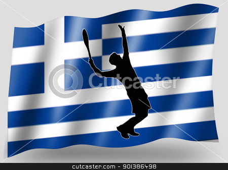 To use this stock image in your creative project, please select the size you need over to the right and click the "Add to Cart" button.
Your downloaded image will come with the Cutcaster watermark removed so don’t worry about the watermark you see on this page. Country Flag Sport Icon Silhouette Greece Tennis stock photo, Country Flag Sport Icon Silhouette Series Greece Tennis by Snap2Art
