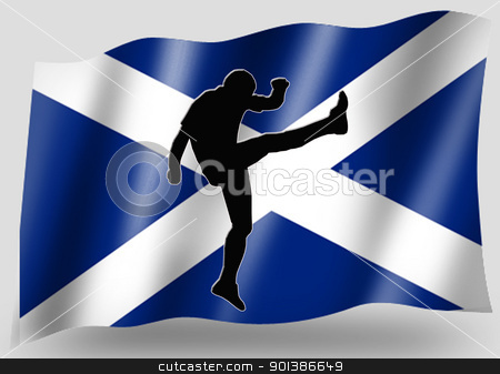 To use this stock image in your creative project, please select the size you need over to the right and click the "Add to Cart" button.
Your downloaded image will come with the Cutcaster watermark removed so don’t worry about the watermark you see on this page. Country Flag Sport Icon Silhouette Scottish Rugby High Kicker stock photo, Country Flag Sport Icon Silhouette Series Scottish Rugby Up and Under Kick by Snap2Art