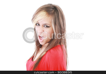 Portrait of female rock singer Portrait of female rock singer stock photo, Portrait of female rock singer by dacasdo