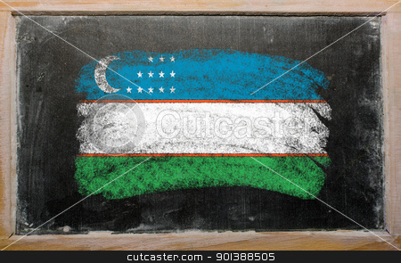 To use this stock image in your creative project, please select the size you need over to the right and click the "Add to Cart" button.
Your downloaded image will come with the Cutcaster watermark removed so don’t worry about the watermark you see on this page. flag of uzbekistan on blackboard painted with chalk stock photo, Chalky uzbekistan flag painted with color chalk on old blackboard by Vedran Vukoja