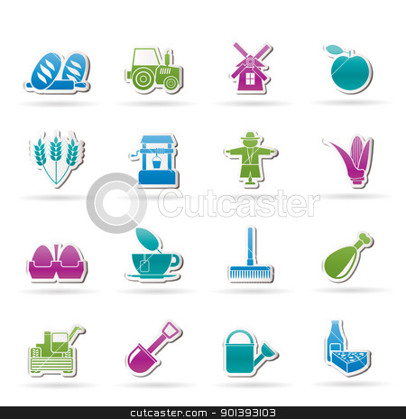 To use this stock image in your creative project, please select the size you need over to the right and click the "Add to Cart" button.
Your downloaded image will come with the Cutcaster watermark removed so don’t worry about the watermark you see on this page. Agriculture and farming icons stock vector clipart, Agriculture and farming icons - vector icon set by Stoyan Haytov