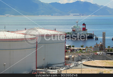 Gas tank gas tank stock photo, gas tank in hong kong by Keng po Leung