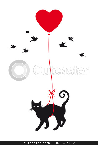 To use this stock image in your creative project, please select the size you need over to the right and click the "Add to Cart" button.
Your downloaded image will come with the Cutcaster watermark removed so don’t worry about the watermark you see on this page. cat with heart balloon, vector stock vector clipart, cat with red heart balloon, vector background by Beata Kraus