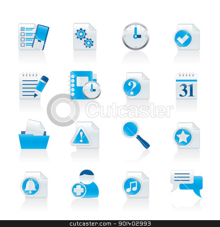 To use this stock image in your creative project, please select the size you need over to the right and click the "Add to Cart" button.
Your downloaded image will come with the Cutcaster watermark removed so don’t worry about the watermark you see on this page. Organizer, communication and connection icons stock vector clipart, Organizer, communication and connection icons - vector icon set by Stoyan Haytov