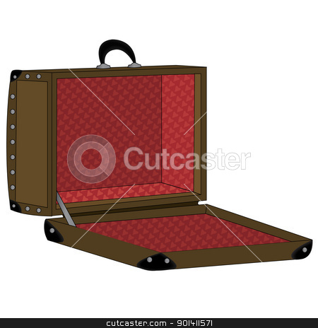 To use this stock image in your creative project, please select the size you need over to the right and click the "Add to Cart" button.
Your downloaded image will come with the Cutcaster watermark removed so don’t worry about the watermark you see on this page. Suitcase stock vector clipart, Old, brown, opened suitcase. by Oko Laa