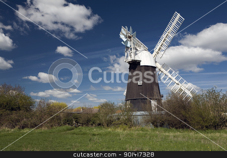 Wicken Windmill Wicken Windmill stock photo, Wicken Windmill in the county of Cambridgeshire by Martin Garnham