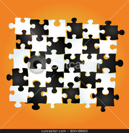 Puzzle Background Puzzle Background stock vector clipart, puzzle background for your conceptual design background by H4nK