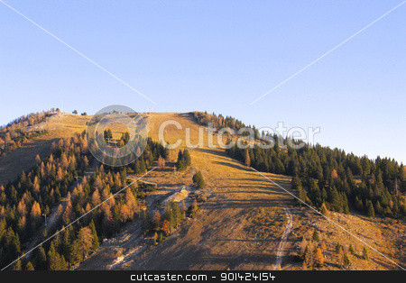 In the mountains In the mountains stock photo, Ski center in early autumn. by Primus