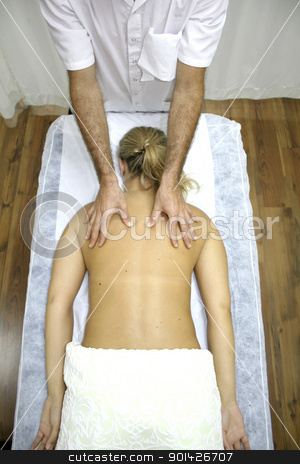To use this stock image in your creative project, please select the size you need over to the right and click the "Add to Cart" button.
Your downloaded image will come with the Cutcaster watermark removed so don’t worry about the watermark you see on this page. chinese medicine treatment stock photo, young woman getting chinese medicine treatment by Paul Prescott