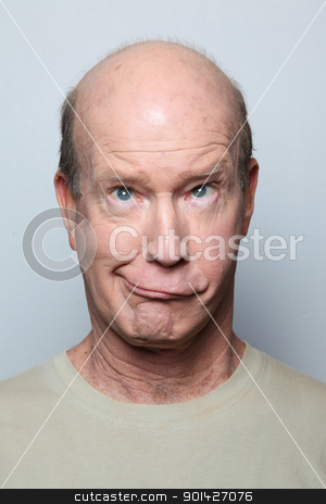 Grimacing grimacing stock photo, Man making funny face and grimacing by Paul Prescott