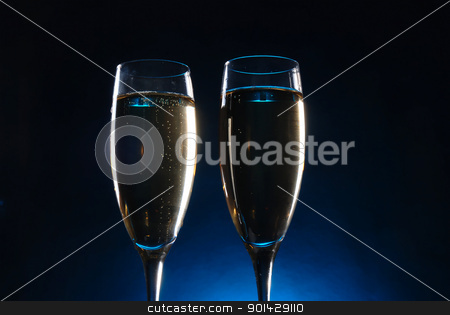 To use this stock image in your creative project, please select the size you need over to the right and click the "Add to Cart" button.
Your downloaded image will come with the Cutcaster watermark removed so don’t worry about the watermark you see on this page. champagne glasses stock photo, champagne glasses on dark background by sutike