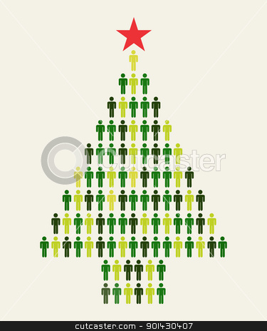 To use this stock image in your creative project, please select the size you need over to the right and click the "Add to Cart" button.
Your downloaded image will come with the Cutcaster watermark removed so don’t worry about the watermark you see on this page. Social media people Christmas tree stock vector clipart, Green Social media business people connection in Christmas tree shape by Cienpies Design