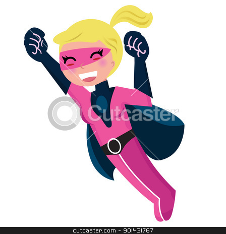To use this stock image in your creative project, please select the size you need over to the right and click the "Add to Cart" button.
Your downloaded image will come with the Cutcaster watermark removed so don’t worry about the watermark you see on this page. Flying pink cute superhero girl isolated on white stock vector clipart, Cute blonde super hero woman. Vector cartoon Illustration. by Jana Guothova