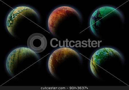 To use this stock image in your creative project, please select the size you need over to the right and click the "Add to Cart" button.
Your downloaded image will come with the Cutcaster watermark removed so don’t worry about the watermark you see on this page. Planets in deep dark space. Abstract illustration of universe. stock photo, Planets in deep dark space. Abstract illustration of universe. by mozzyb