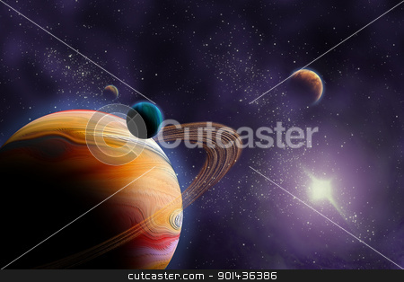 To use this stock image in your creative project, please select the size you need over to the right and click the "Add to Cart" button.
Your downloaded image will come with the Cutcaster watermark removed so don’t worry about the watermark you see on this page. Planets in deep dark space. Abstract illustration of universe. stock photo, Planets in deep dark space. Abstract illustration of universe. by mozzyb