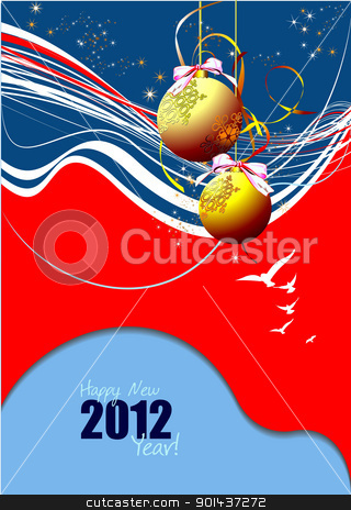 To use this stock image in your creative project, please select the size you need over to the right and click the "Add to Cart" button.
Your downloaded image will come with the Cutcaster watermark removed so don’t worry about the watermark you see on this page. Christmas and Happy New Year Illustration. Vector stock vector clipart, Christmas and Happy New Year Illustration. Vector by Leonid Dorfman