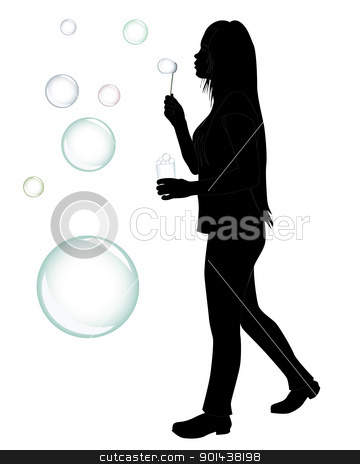 To use this stock image in your creative project, please select the size you need over to the right and click the "Add to Cart" button.
Your downloaded image will come with the Cutcaster watermark removed so don’t worry about the watermark you see on this page. girl who blow bubbles stock vector clipart, black silhouette of a girl who blow bubbles on a white background by Yuriy Mayboroda