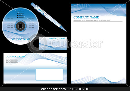Vector easy editable - corporate identity template, business sta Vector easy editable - corporate identity template, business sta stock vector clipart, Vector easy editable - corporate identity template, business stationery set. by mozzyb