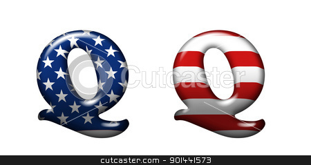 Exclusive collection letters with american stars and stripes iso Exclusive collection letters with american stars and stripes iso stock photo, Exclusive collection letters with american stars and stripes isolated on white background - Q by mozzyb