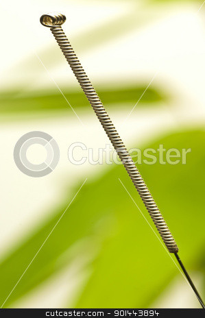 To use this stock image in your creative project, please select the size you need over to the right and click the "Add to Cart" button.
Your downloaded image will come with the Cutcaster watermark removed so don’t worry about the watermark you see on this page. acupuncture needle stock photo, Acupuncture needle by Hans-Joachim Schneider