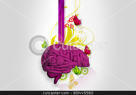 Brain in abstract background Brain in abstract background stock photo, Brain in abstract background by dileep