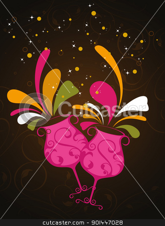 To use this stock image in your creative project, please select the size you need over to the right and click the "Add to Cart" button.
Your downloaded image will come with the Cutcaster watermark removed so don’t worry about the watermark you see on this page. floral background with artistic champange glass stock vector clipart, abstract seamless floral background with stylish champange glass by Abdul Qaiyoom