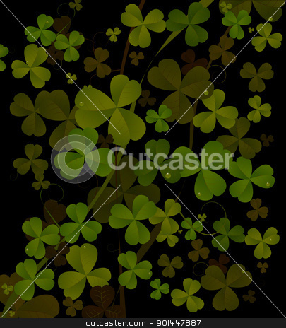 St. Patrick's day abstract background St. Patrick's day abstract background stock vector clipart, Saint Patrick's day background in black and green colors. Abstract art. by Richard Laschon