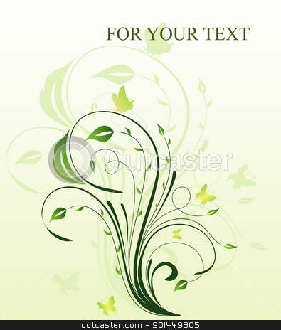 To use this stock image in your creative project, please select the size you need over to the right and click the "Add to Cart" button.
Your downloaded image will come with the Cutcaster watermark removed so don’t worry about the watermark you see on this page. Floral background stock vector clipart, Illustration floral background for design card - vector by -=Mad Dog=-