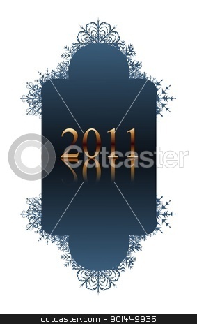 Winter blue banner winter blue banner stock vector clipart, Illustration winter blue banner with snowflakes - vector by -=Mad Dog=-