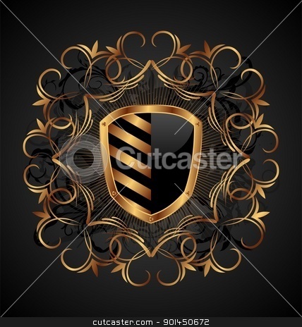 To use this stock image in your creative project, please select the size you need over to the right and click the "Add to Cart" button.
Your downloaded image will come with the Cutcaster watermark removed so don’t worry about the watermark you see on this page. ornate heraldic shield stock vector clipart, Illustration ornate heraldic shield - vector by -=Mad Dog=-