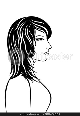 Abstract beauty face girl portrait abstract beauty face girl portrait stock vector clipart, Illustration abstract beauty face girl portrait - vector by -=Mad Dog=-