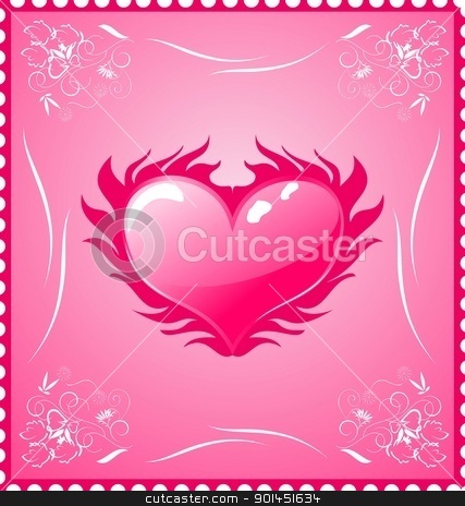 To use this stock image in your creative project, please select the size you need over to the right and click the "Add to Cart" button.
Your downloaded image will come with the Cutcaster watermark removed so don’t worry about the watermark you see on this page. romantic stamp for Valentine's day stock vector clipart, Illustration romantic stamp for Valentine's day - vector by -=Mad Dog=-