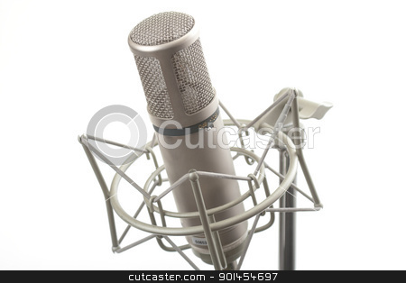 To use this stock image in your creative project, please select the size you need over to the right and click the "Add to Cart" button.
Your downloaded image will come with the Cutcaster watermark removed so don’t worry about the watermark you see on this page. Studio microphone on stand stock photo, Studio microphone on stand with shock mount by Gunter Nezhoda