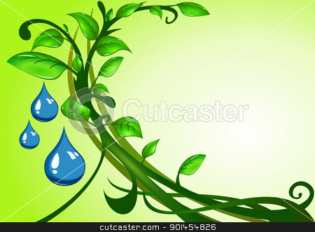 To use this stock image in your creative project, please select the size you need over to the right and click the "Add to Cart" button.
Your downloaded image will come with the Cutcaster watermark removed so don’t worry about the watermark you see on this page. Green leaves with drops of water stock vector clipart, Green leaves with drops of water, illustration by Jupe