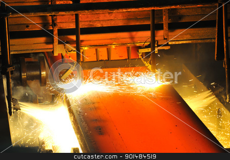 Gas cutting of the hot metal Gas cutting of the hot metal stock photo, Gas cutting of the hot metal by jordachelr