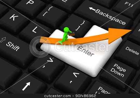 Way to success on enter key Way to success on enter key stock photo, Way to success on enter key by dileep