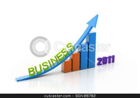 Business growth of year in white background business growth of year in white background stock photo, business growth of year in white background by dileep