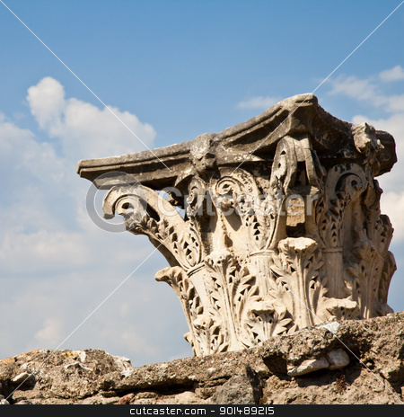 Pompeii - archaeological site Pompeii - archaeological site stock photo, Detail of Pompeii site. The city of was destroyed and completely buried during a long catastrophic eruption of the volcano Mount Vesuvius by Perseomedusa