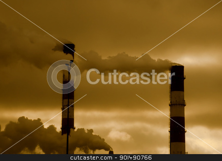 To use this stock image in your creative project, please select the size you need over to the right and click the "Add to Cart" button.
Your downloaded image will come with the Cutcaster watermark removed so don’t worry about the watermark you see on this page. Pollution concept stock photo, Heavy smoke from industrial chimney by johnnychaos