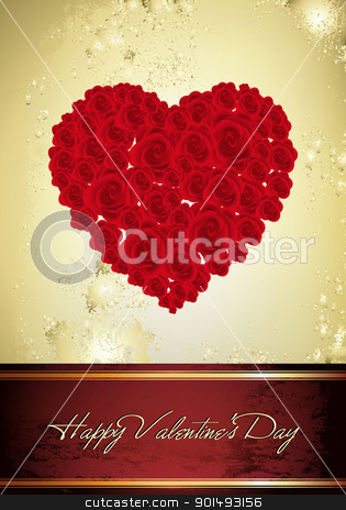 Vintage Valentine Card Vintage Valentine Card stock vector clipart, This image is a vector file representing a Vintage Valentine Card, all the elements can be scaled to any size without loss of resolution. by Bagiuiani Kostas